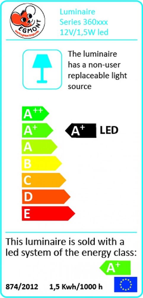 Module LED Egmont 12v - 1,5w + support.