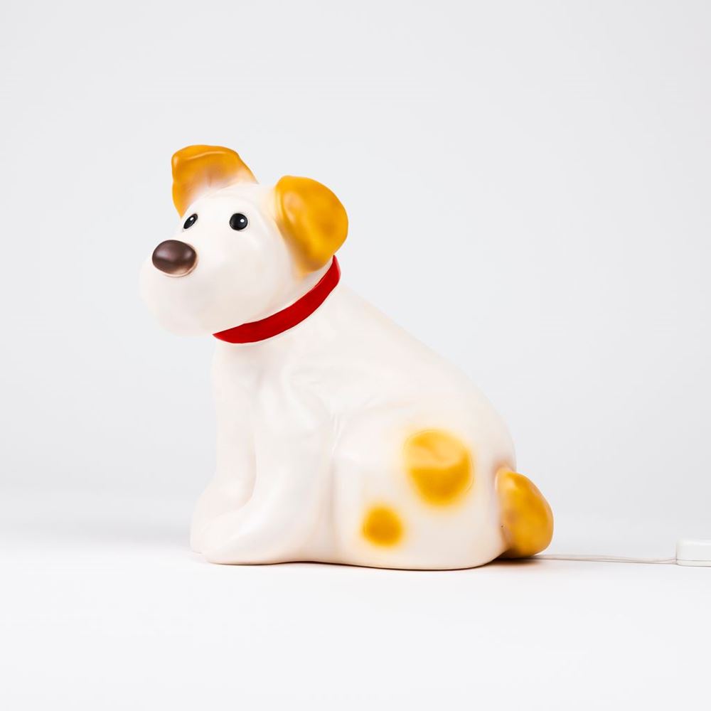 Lampe d'Egmont le chien Eliot. 24x23 cm.