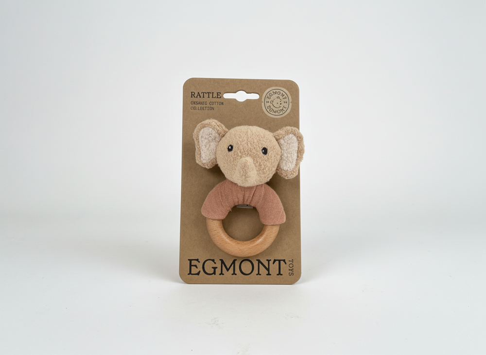 Hochet Ollie éléphant en peluche Egmont.