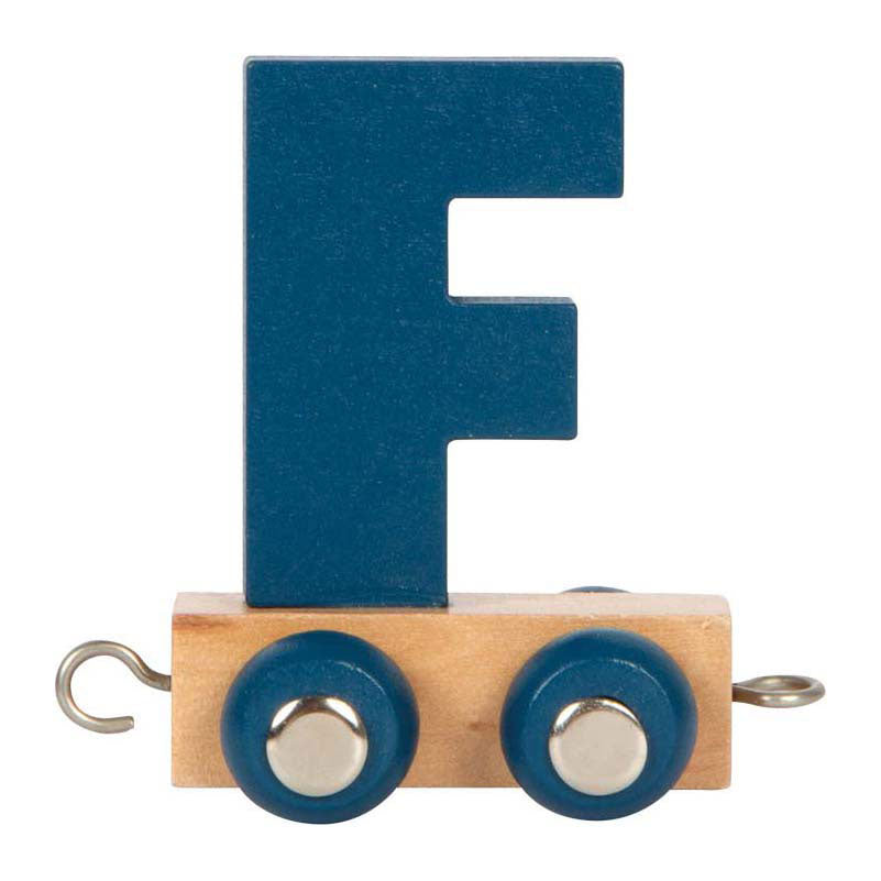 Small foot - train de lettres en bois polaire - f