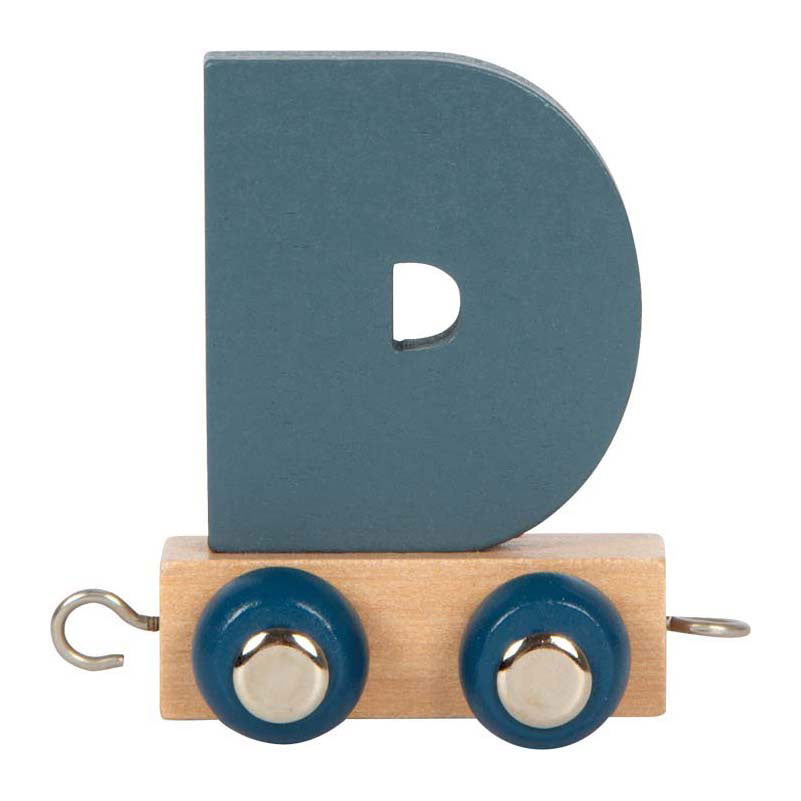 Small foot - train de lettres en bois polaire - d