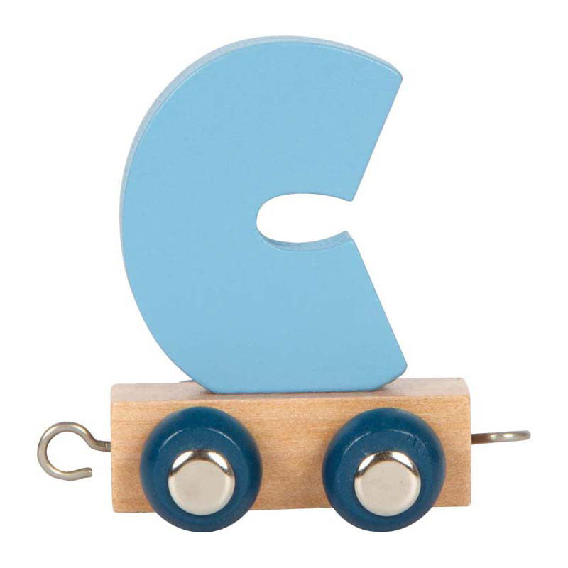 Small foot - train de lettres en bois polaire - c