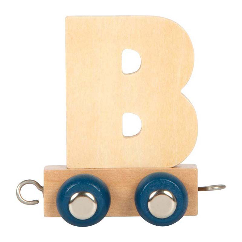 Small foot - train de lettres en bois polaire - b