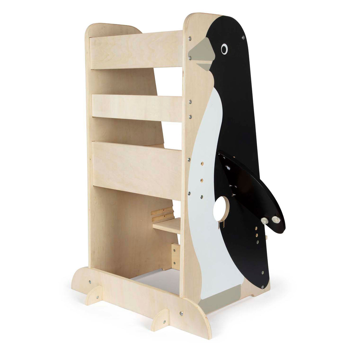 Small foot - tour d'apprentissage en bois pingouin vie sauvage, 92cm