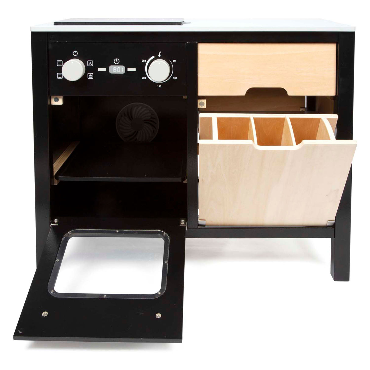 Small foot - cuisine industrielle en bois avec îlot de cuisine, 18 pcs.