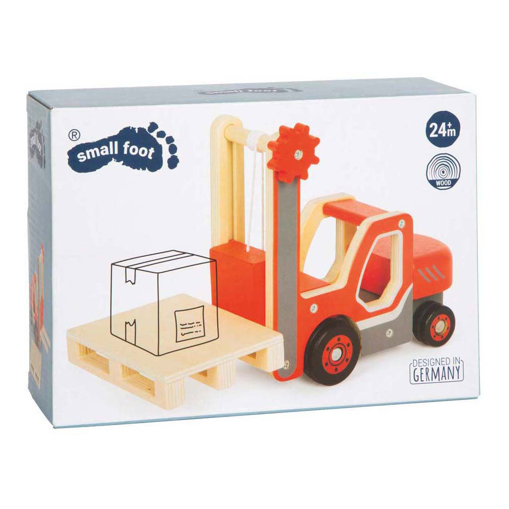 Small foot - chariot élévateur en bois avec palette
