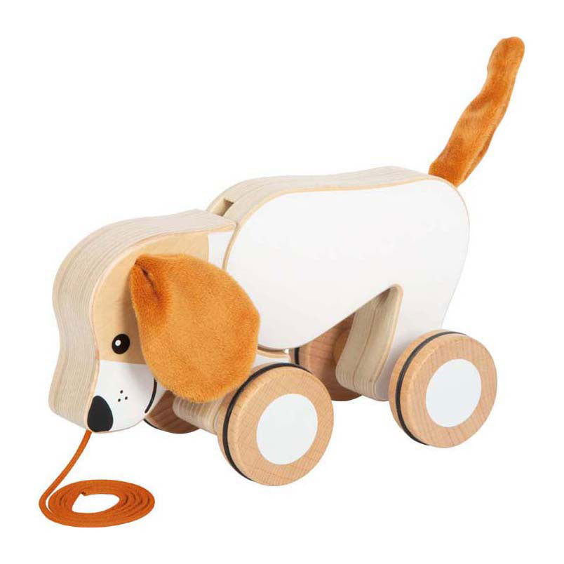 Small foot - chien de trait en bois aux oreilles crépitantes