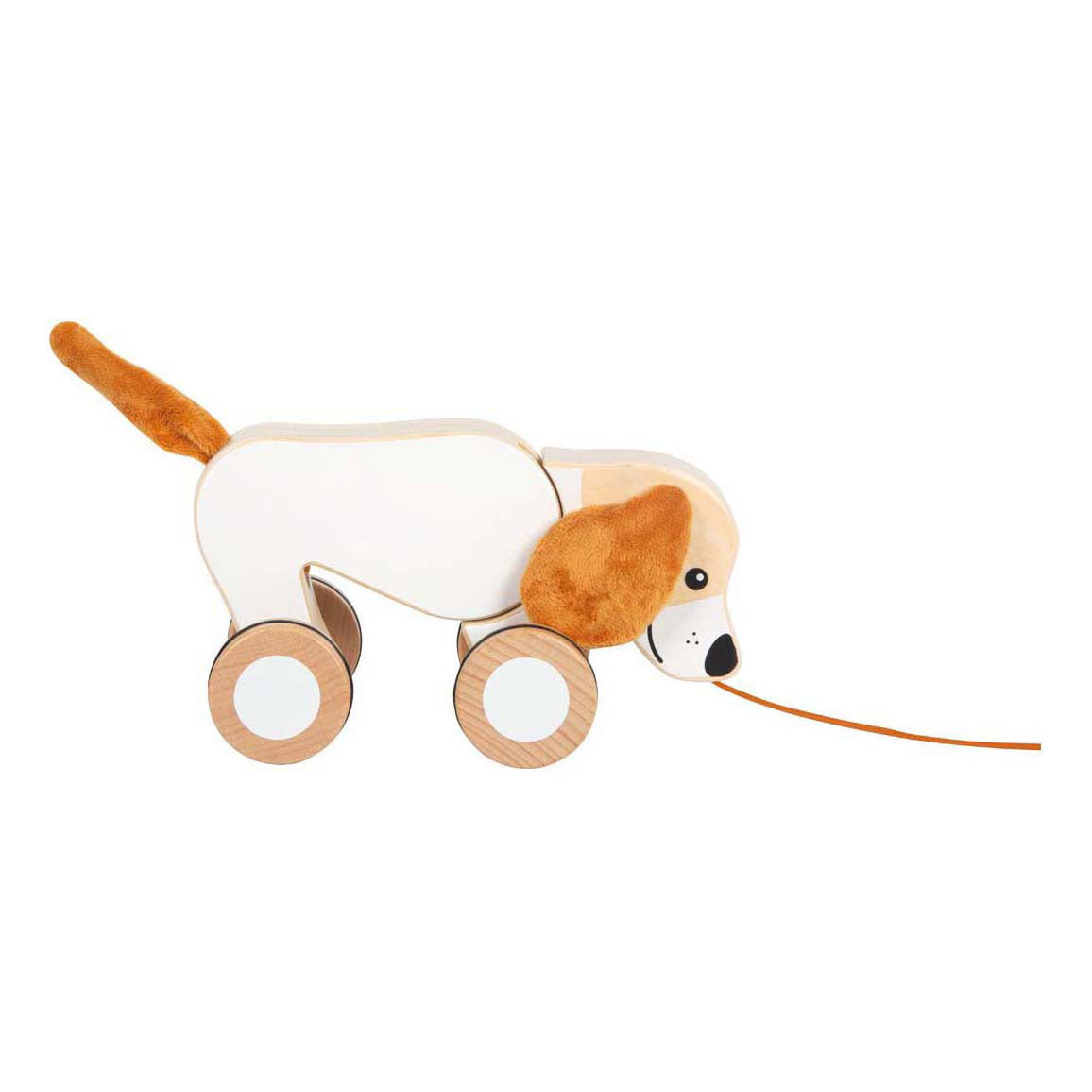 Small foot - chien de trait en bois aux oreilles crépitantes
