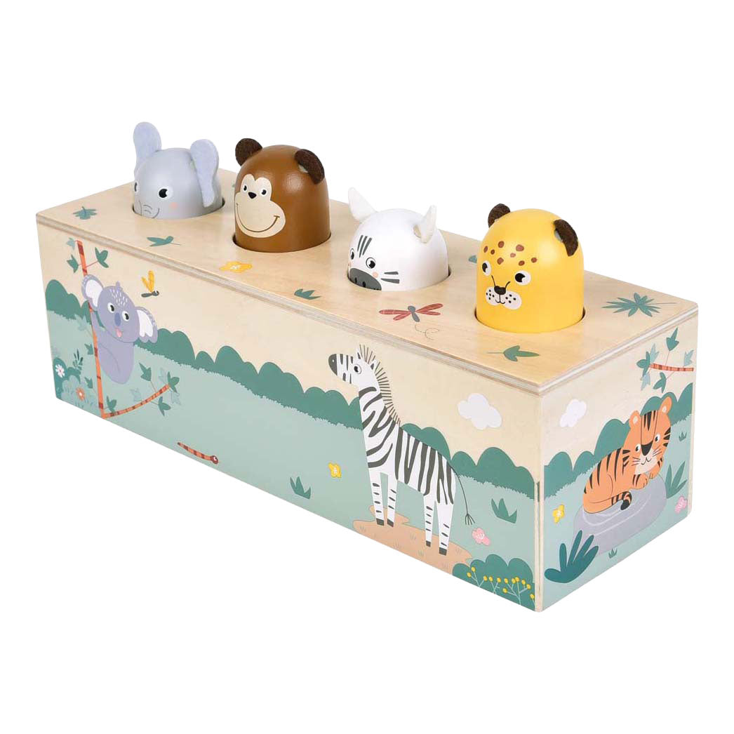 Small foot - animaux dansants en bois avec sons safari fsc