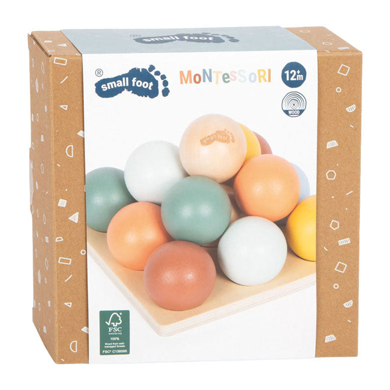 Small foot - houten montessori sorteerspel met ballen