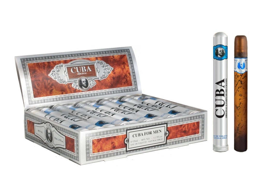 Parfums des champs eau de toilette bleu cuba 35 ml 20 pièces
