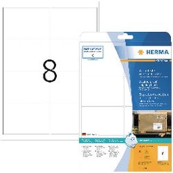 Herma spécial - étiquettes d'emballage extra résistantes, autocollantes et mates en film polyester - blanc - 99,1 x 67,7 mm 200 eti