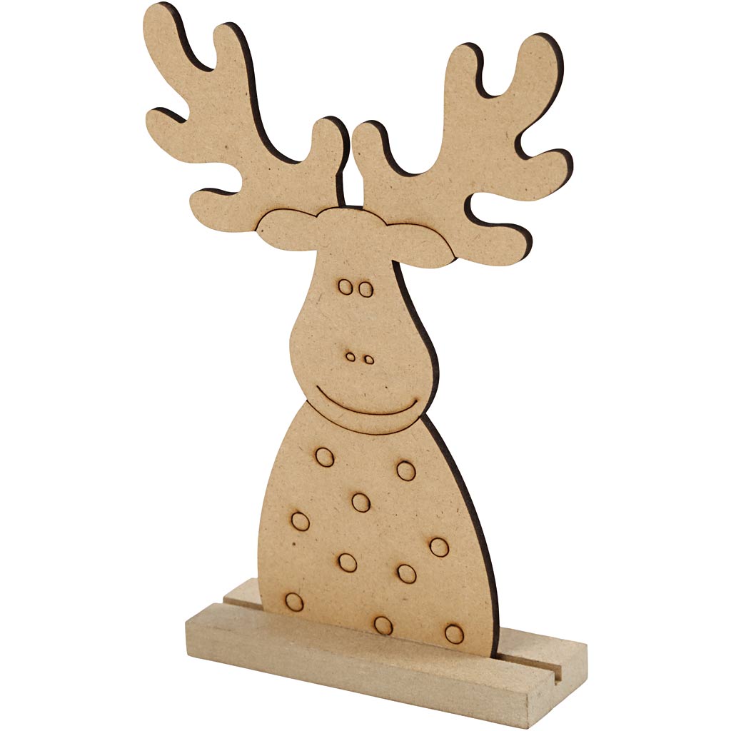Entreprise créative https: www.ccobby.nl Christmas-figure-reindeer-h-15-cm-d-3-cm-w-11-cm-thickness-3-mm-1-piece