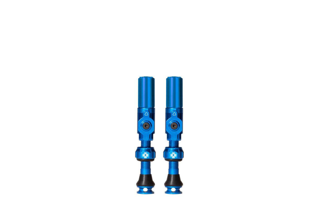 Muc-off tubeless ventiel big bore hybrid medium blue auto schrã¤der ventiel 35mm
