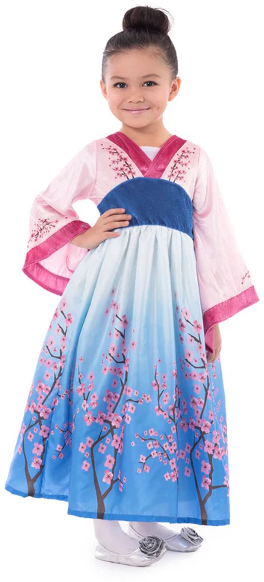 Petites aventures – robe princesse fleurs de cerisier – taille 110-122