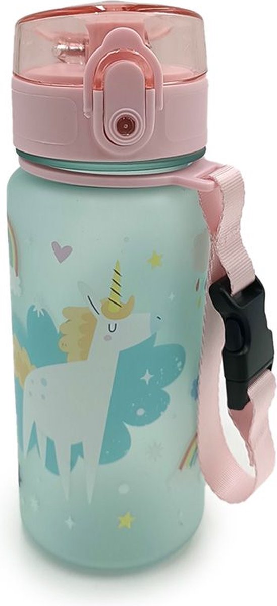 Puckator licorne magique pop top 350ml gourde incassable tasse d'école gobelet enfant