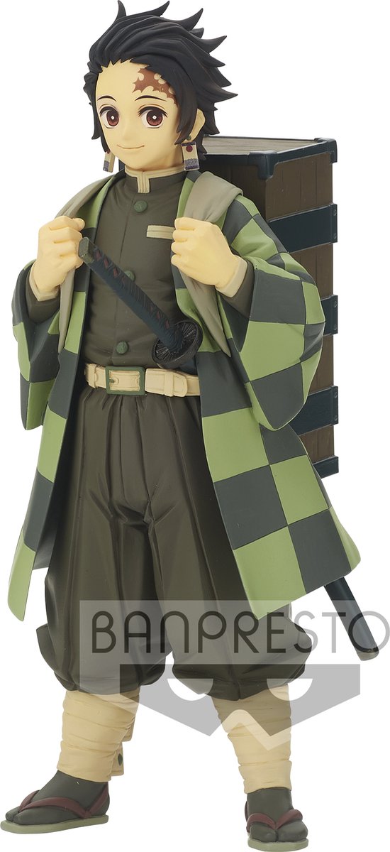 Banpresto co., ltd. tueur de démons : kimetsu no yaiba - vol.19 a : figurine tanjiro kamado 15cm