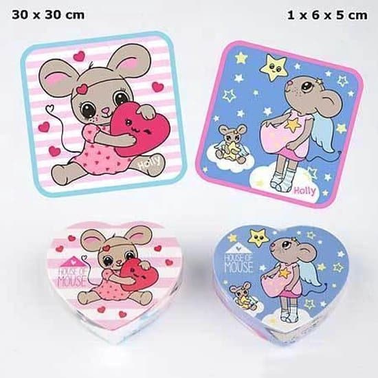 Serviette magique Van der Doelen House of Mouse, mettez-la dans l'eau et elle devient une serviette de 30x30 cm