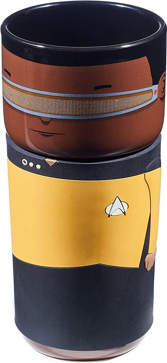 Coscups numskull - star trek - geordi la forge coscup tasse thermo réutilisable