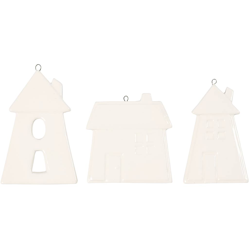 Creativ Company suspendue Ornements Houses Blanc, 18e.