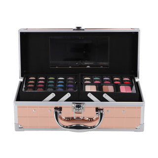Valise de maquillage décontractée couleur champagne