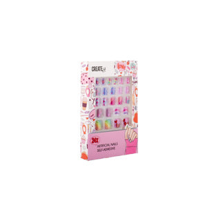 Créez-le ! ongles artificiels autocollants | 12 pièces