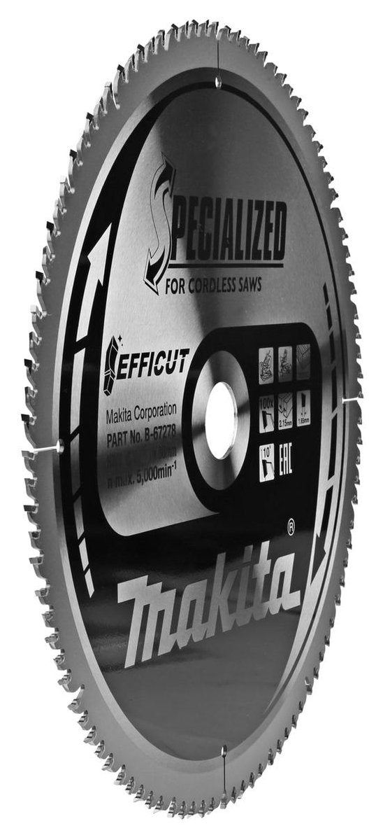 Lame de scie transversale Makita pour le bois | efficace | ø 305mm trou d'axe 30mm 100t - b-67278