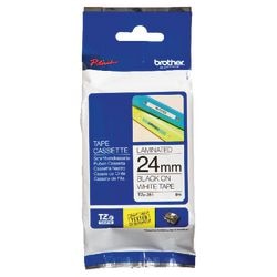 Ruban d'étiquettes Brother tze251 24mmx8m noir et blanc