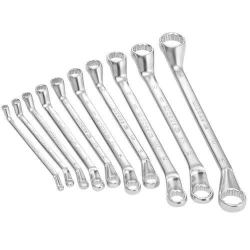 Jeu de clés polygonales double courbure 12 carats Facom, 10 pièces