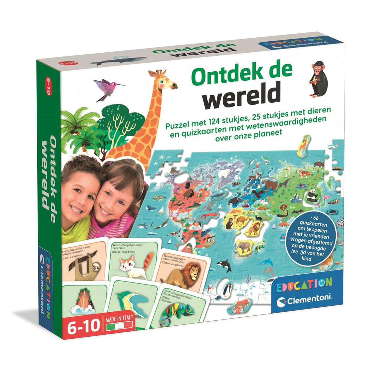 Éducation Clementoni - découvrez le puzzle du monde