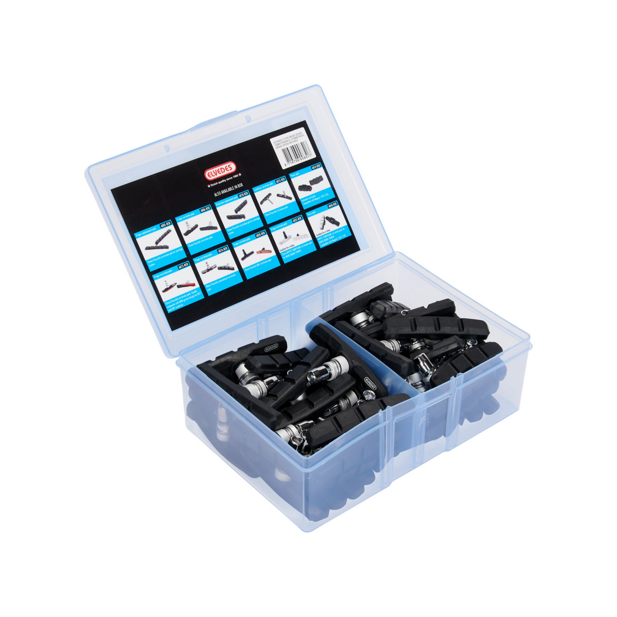 Poussinets de frein V-frein 72 x 15 mm Black 50 pièces