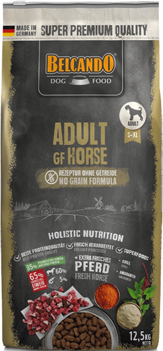Belcando adulte sans céréales - cheval - 12,5 kg