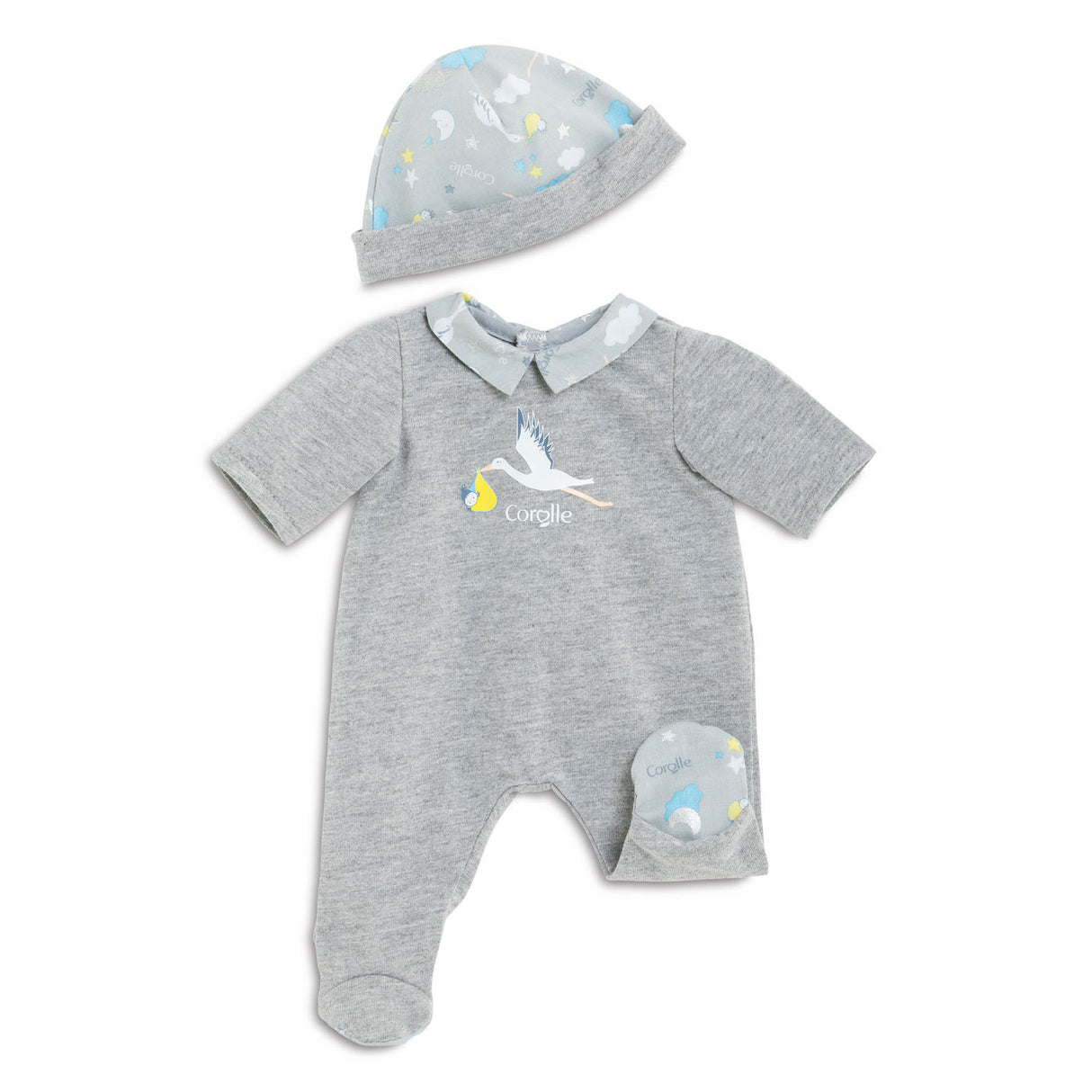 Corolle Mon Grand Poupon - Pajamas Ooievaar, 36cm