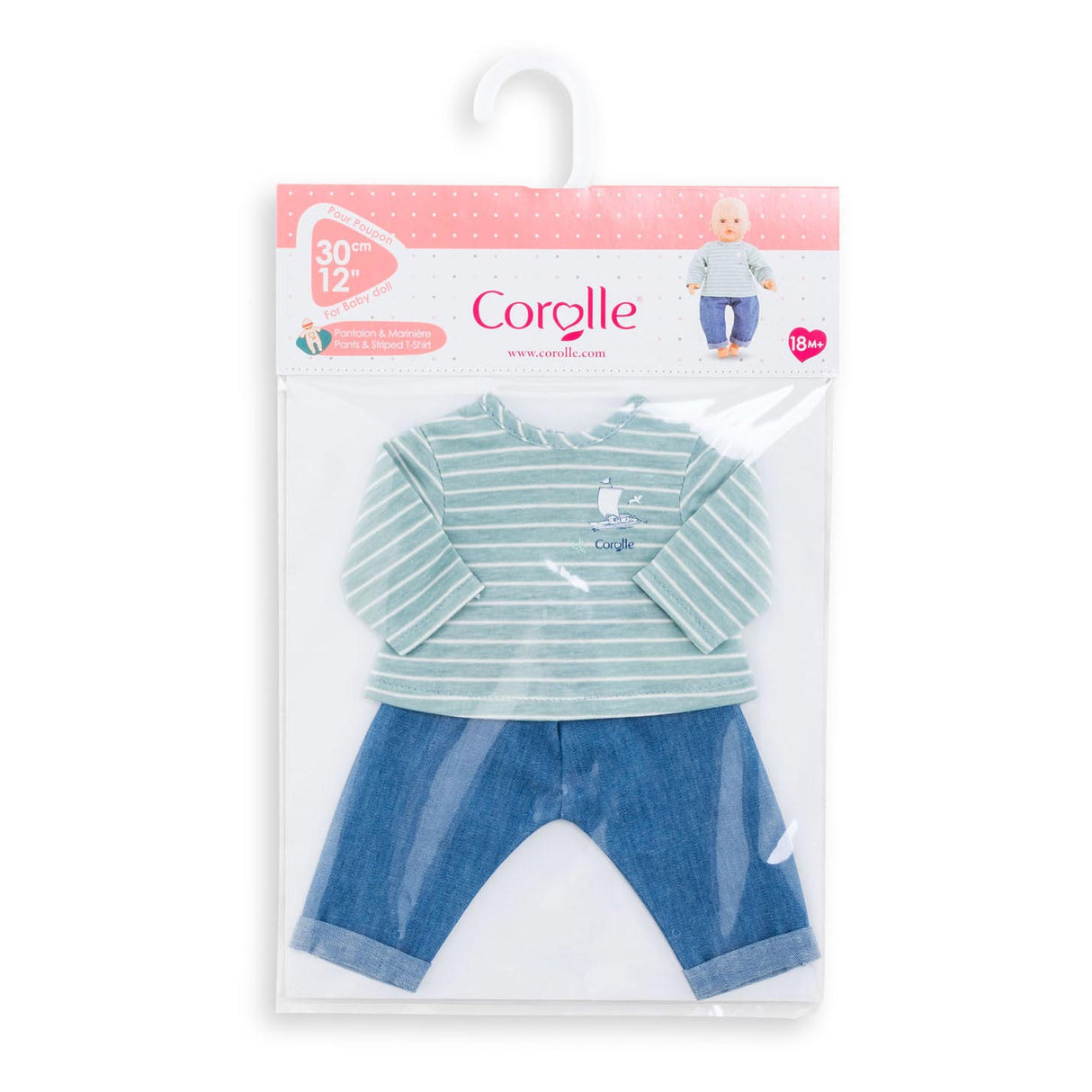 Corolle Mon Premier Poupon - Pantalon de poupées avec chemise, 30 cm