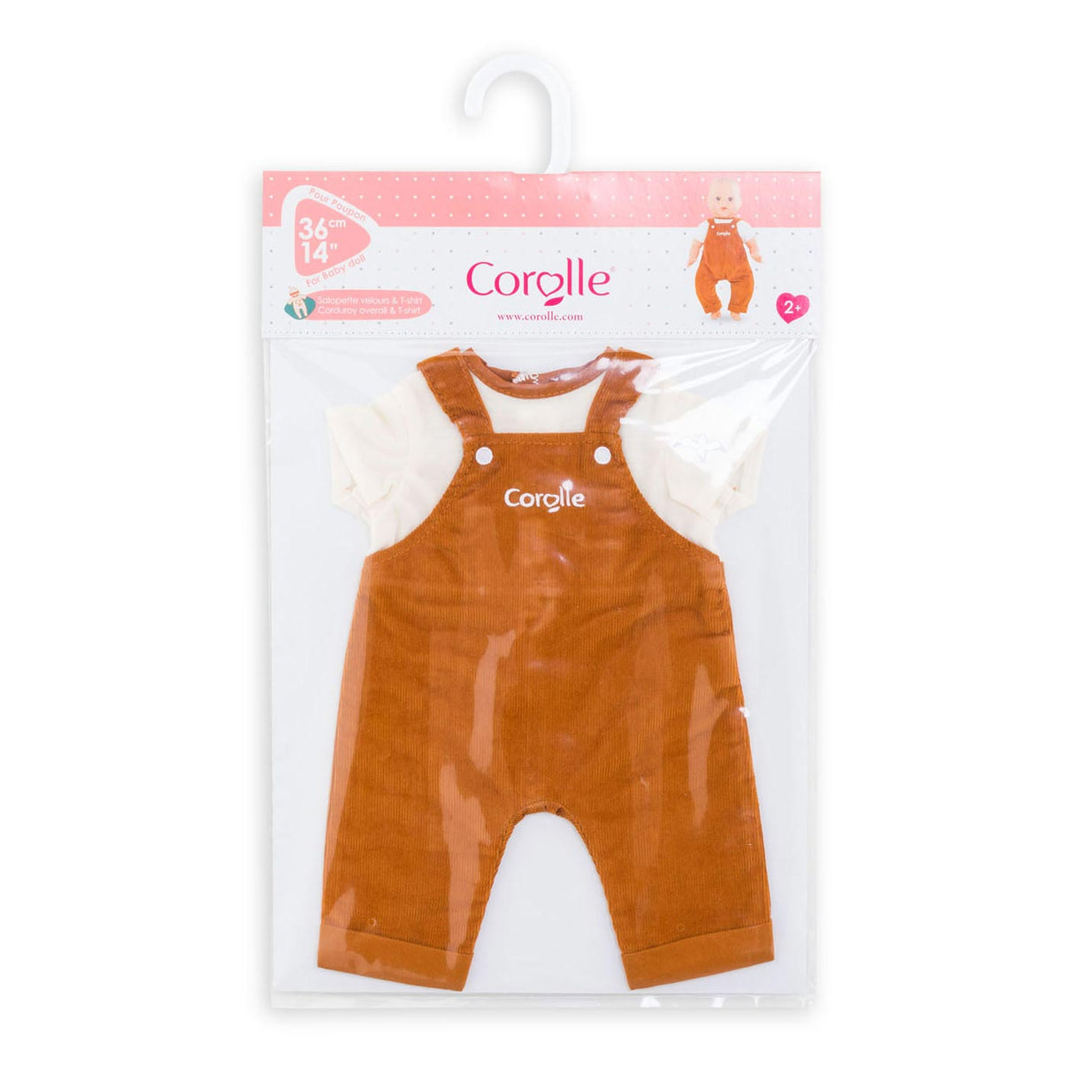 Vêtements de poupée Corolle - salopette bébé poupée 2en1 36cm - accessoire.