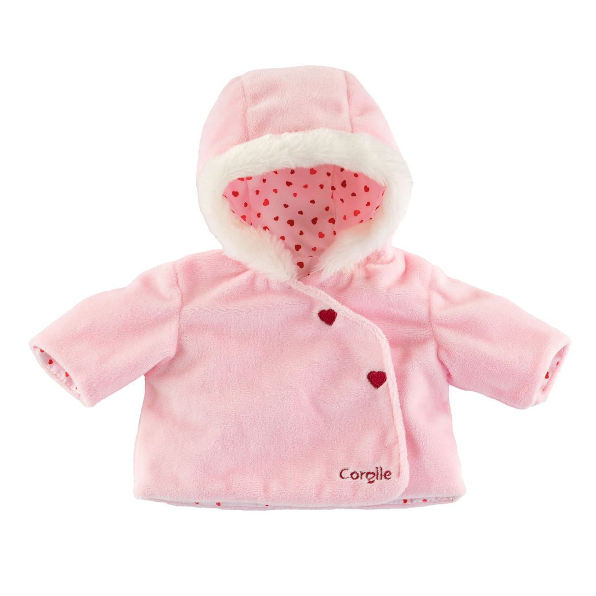 Corolle mon premier poupon veste coeurs rose, 30cm