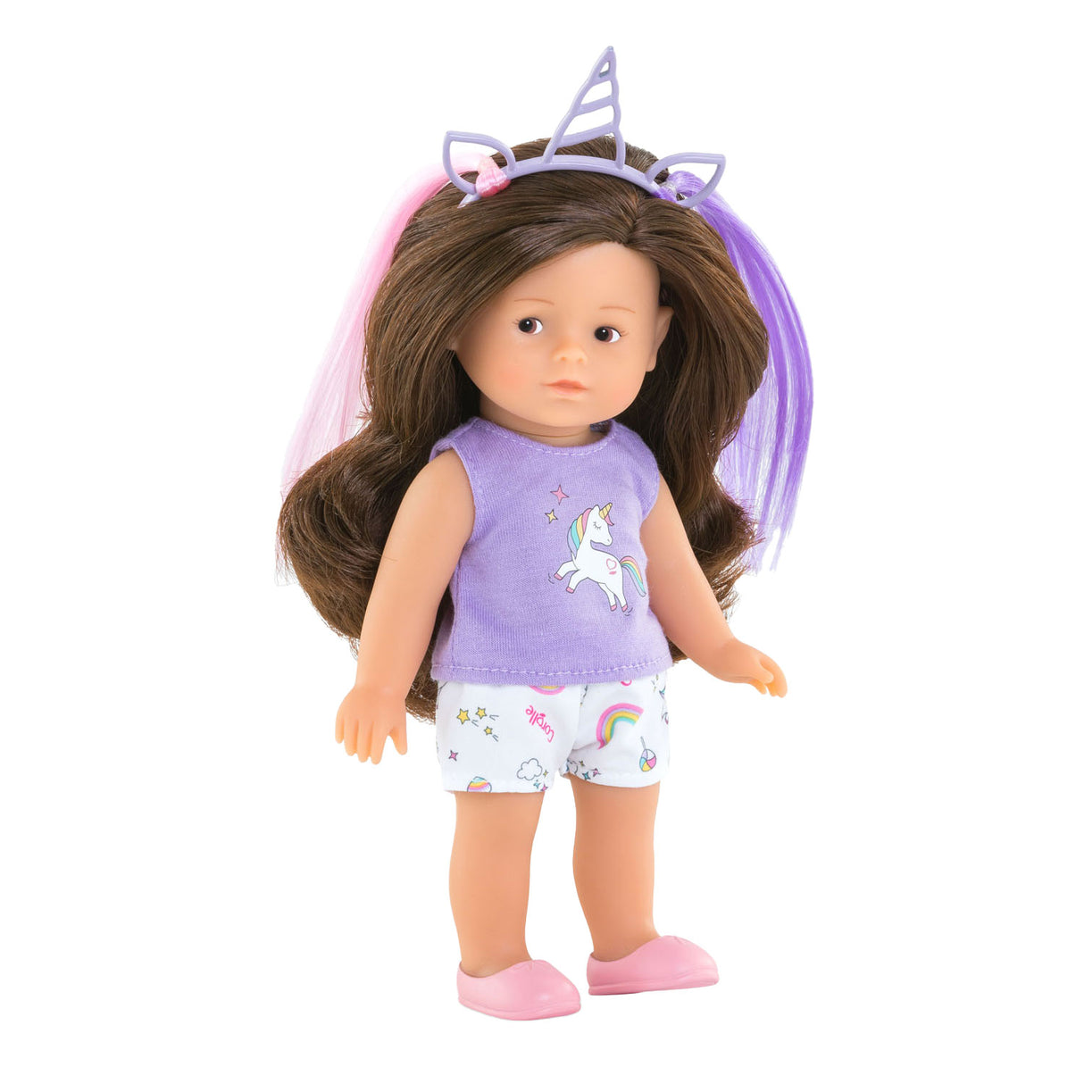 Poupée Corolle licorne romy 20cm - mini coffret de jeu corolline avec accessoires.