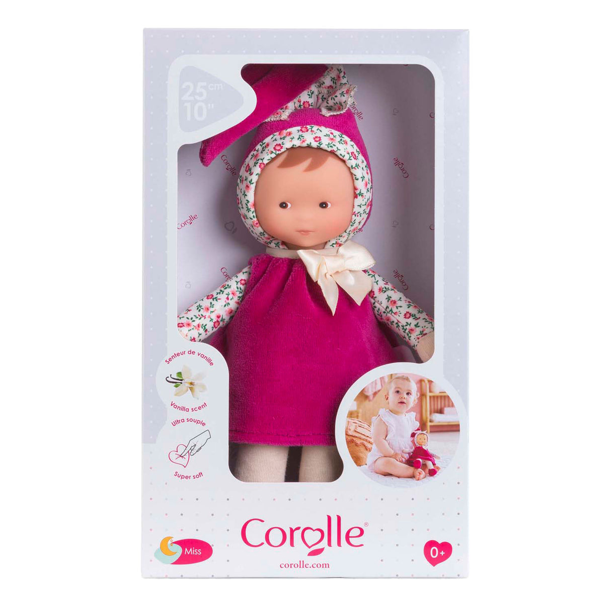 Mademoiselle Corolle - poupée grenadine rose, 25cm