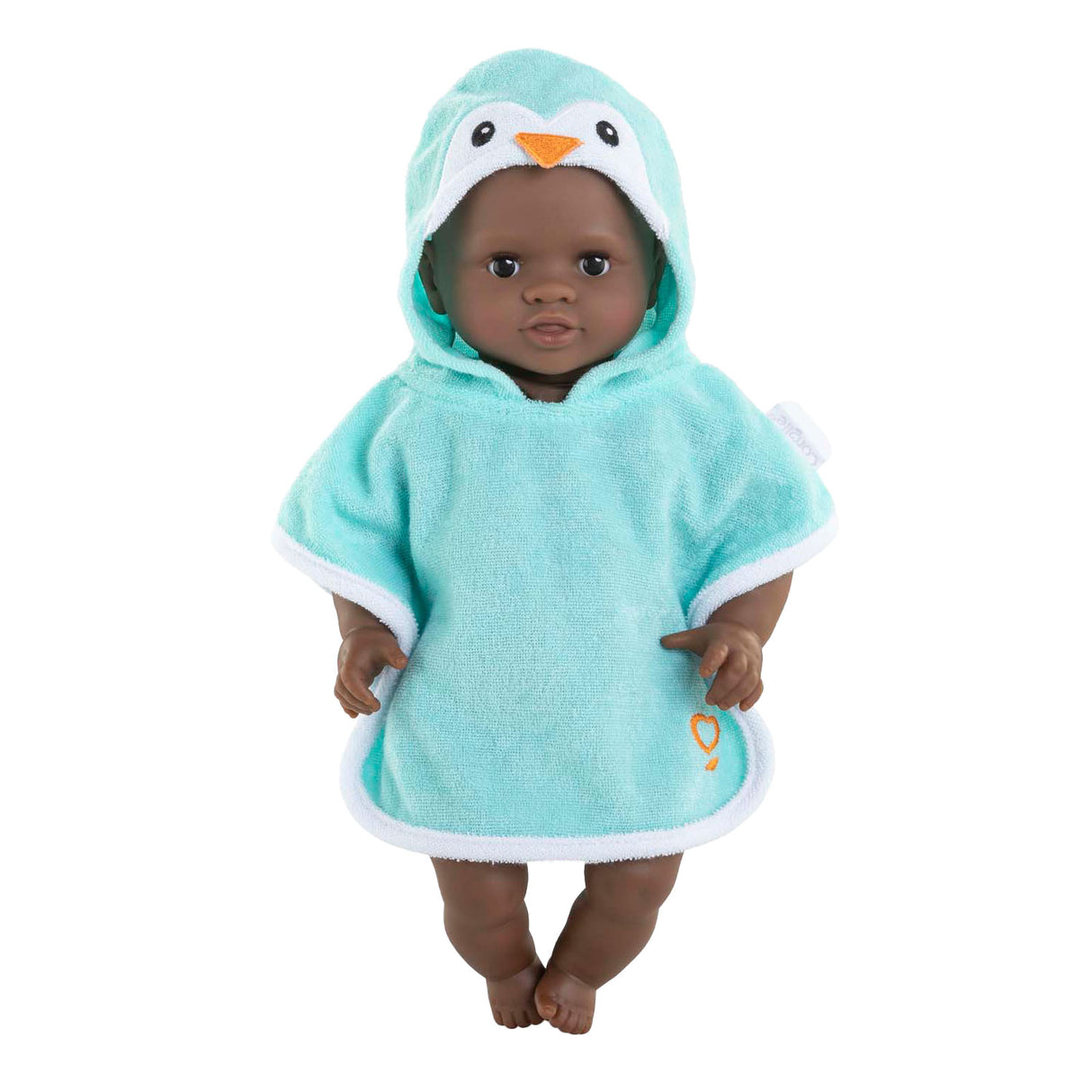 Cape de bain Corolle pour poupée - pingouin, 30cm