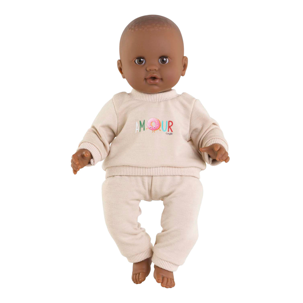 Survêtement Corolle beige pour poupée bébé, 36cm
