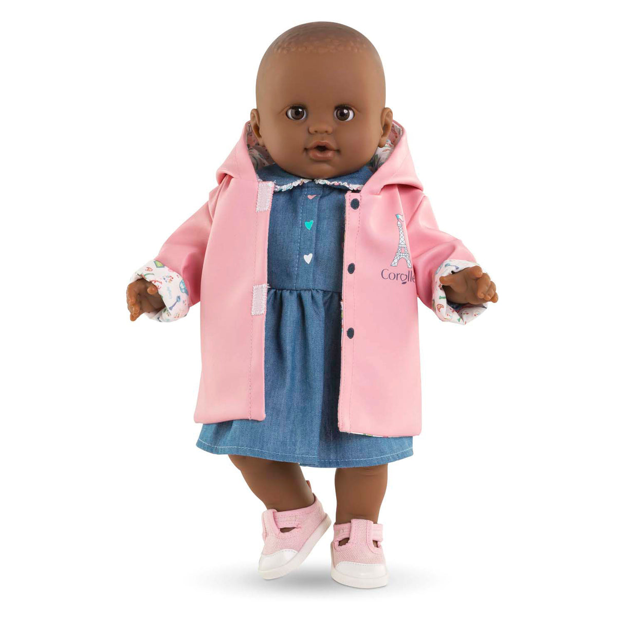 Imperméable réversible Corolle pour poupée, 36cm