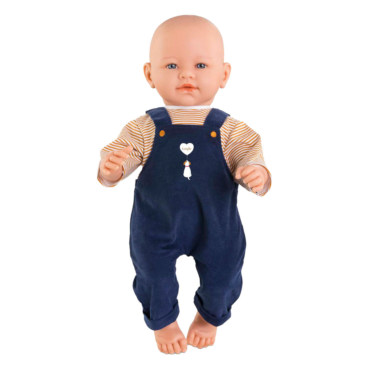 T-shirt Corolle et salopette bleu marine pour poupée bébé 42cm