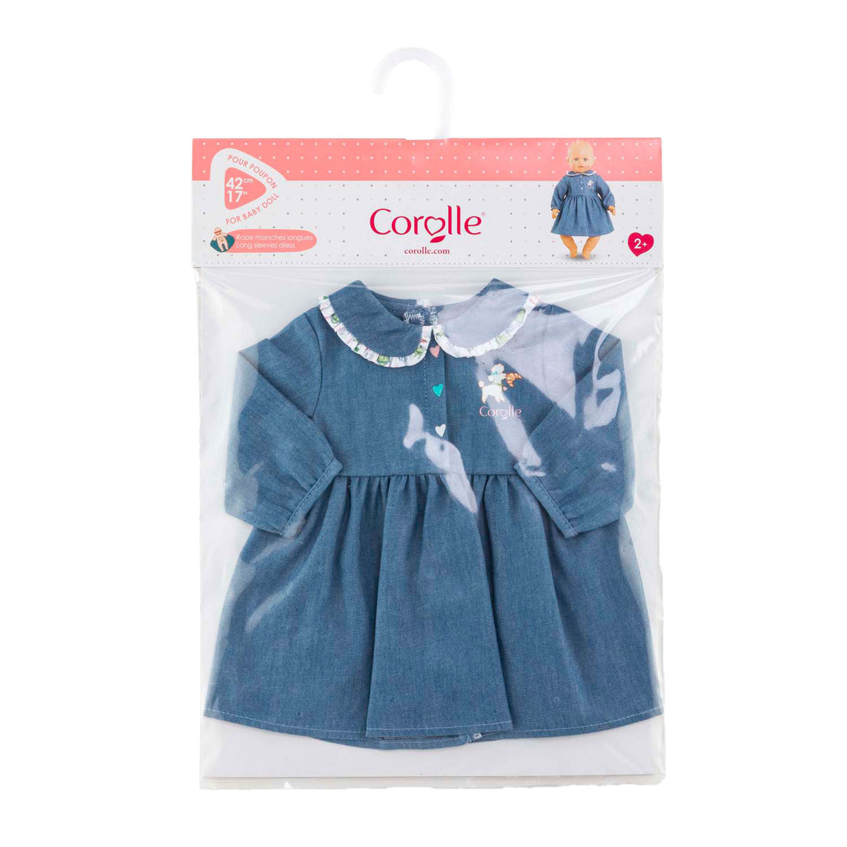 Robe Corolle pour poupée bébé, 42cm