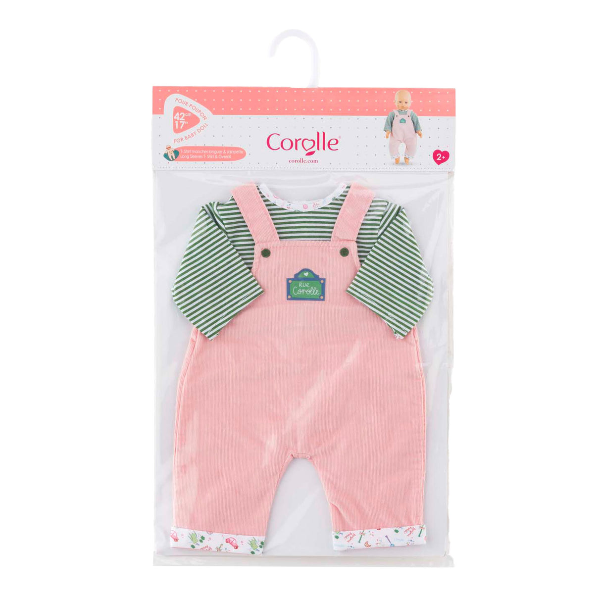 T-shirt et salopette Corolle pour poupée bébé, 42cm