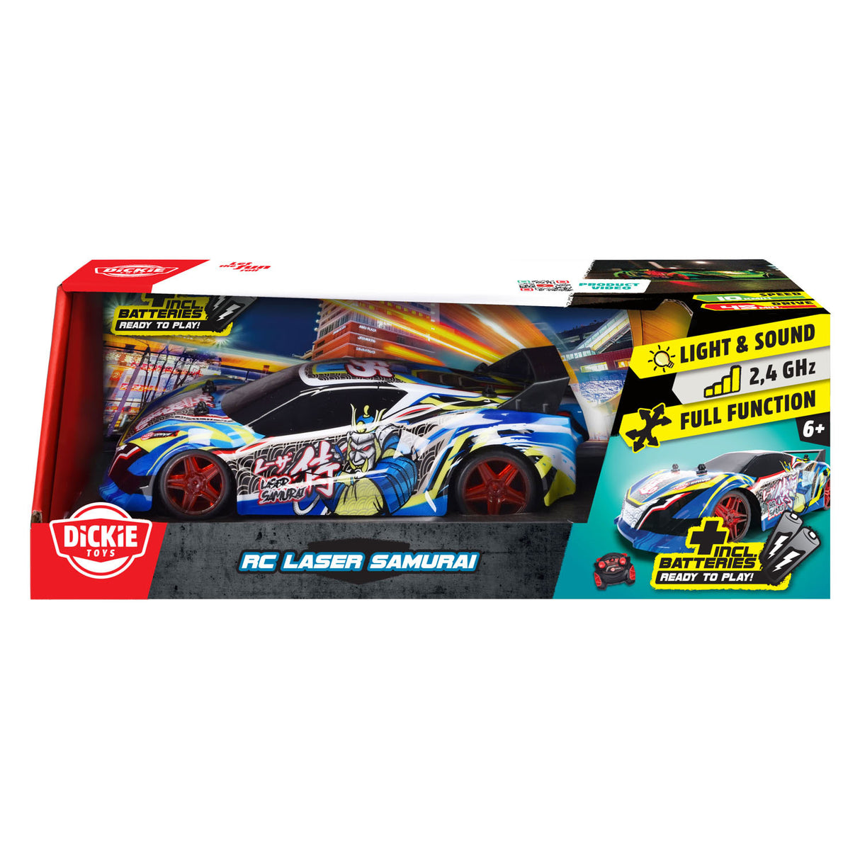 Dickie rc voiture contrôlée laser samouraï rtr