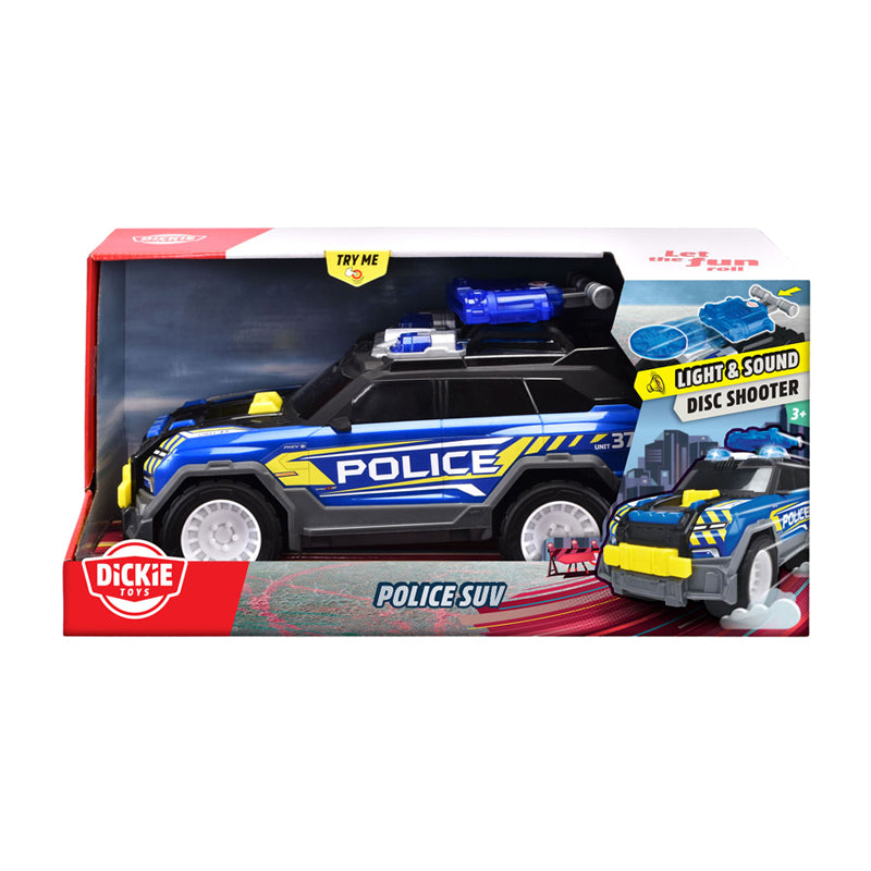 Dickie Toys - SUV de police - voiture de police - drone - lumière et son - à partir de 3 ans