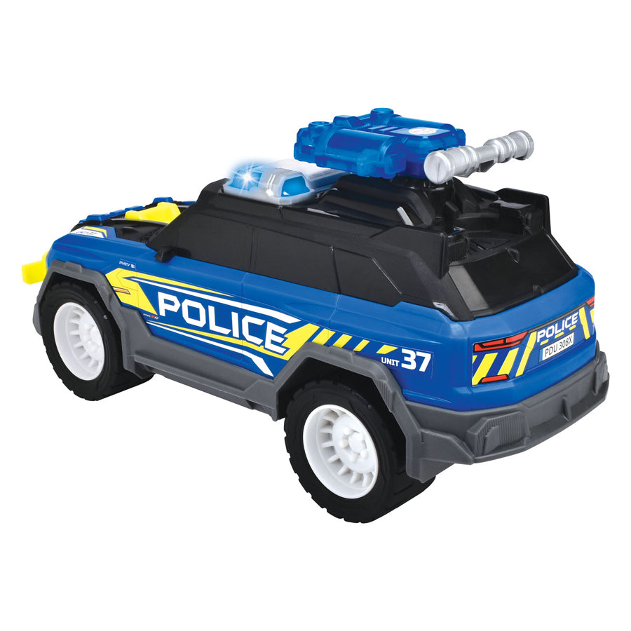 Dickie Toys - SUV de police - voiture de police - drone - lumière et son - à partir de 3 ans