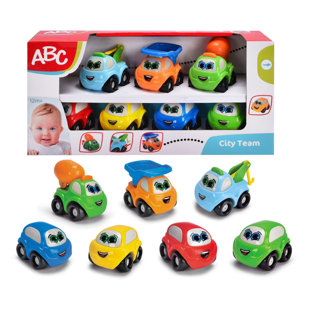 Voiture de l'équipe ABC City, 7 pièces.