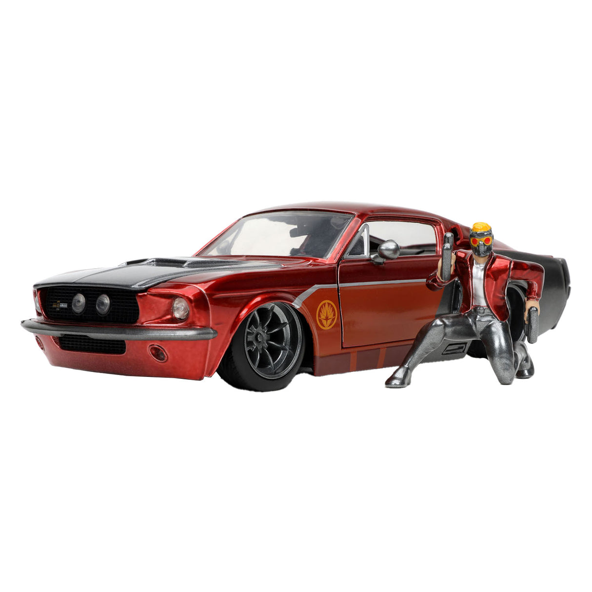 Jada Toys Jada Die Cast Marvel Star Lord 1967 Ford Mustang 1:24