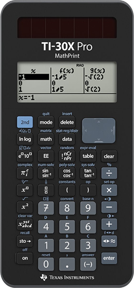 Texas instruments ti-30x pro mathprint cas calculatrice scientifique